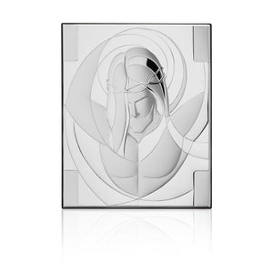Silver Plated Savior on The Cross - 4.25 x 5.5 in.