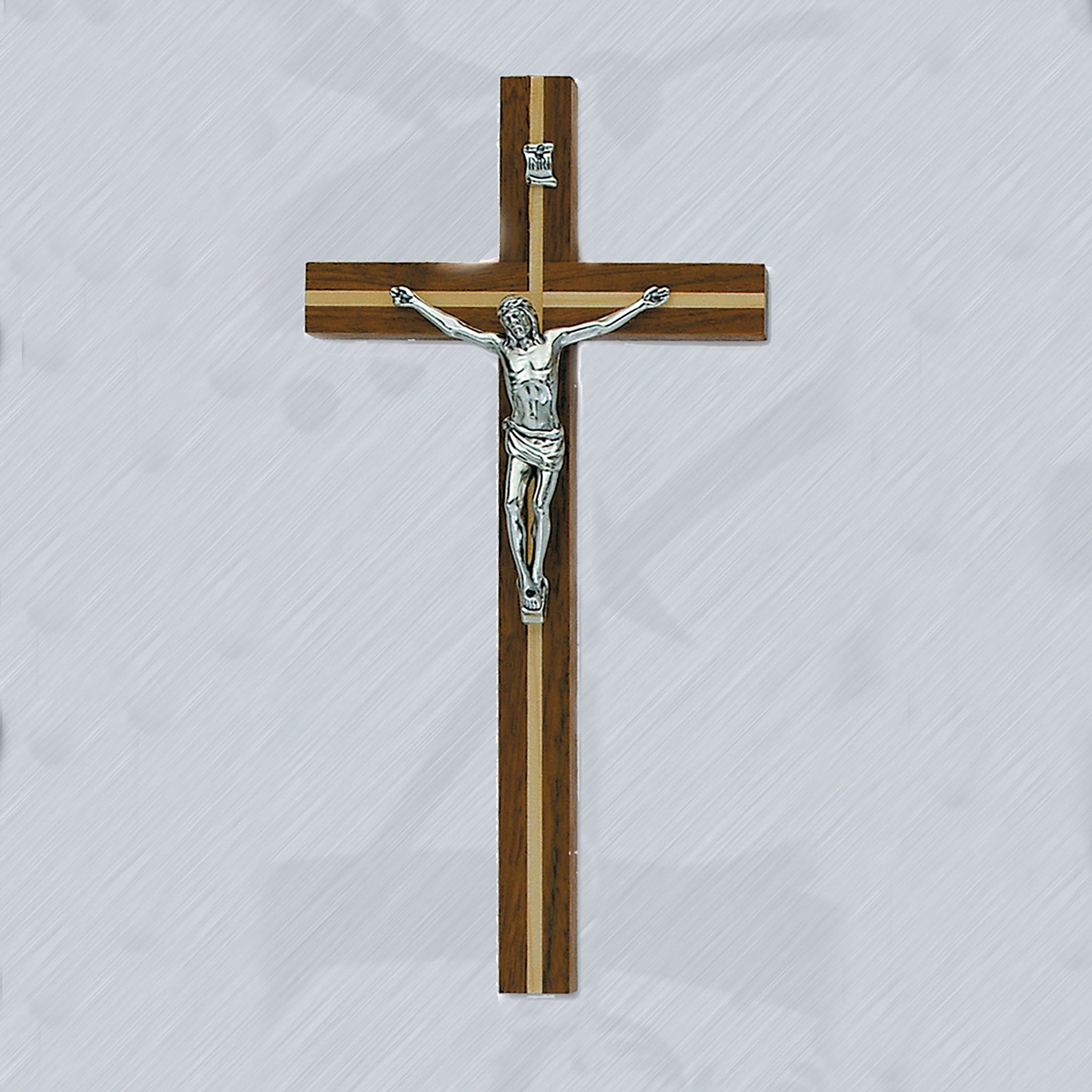 Noce Wood Cross with Gold Inseam