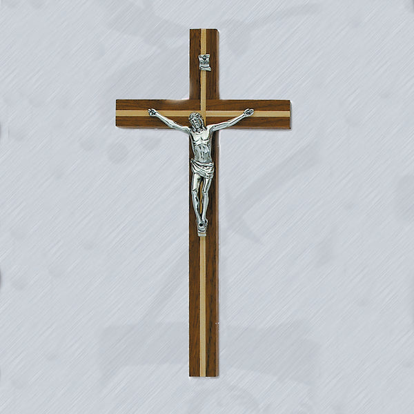 Noce Wood Cross with Gold Inseam