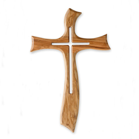 Light- Large Olive Wood Cross