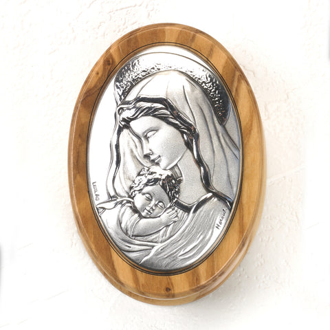 Mother and Child Plaque Rosary Box
