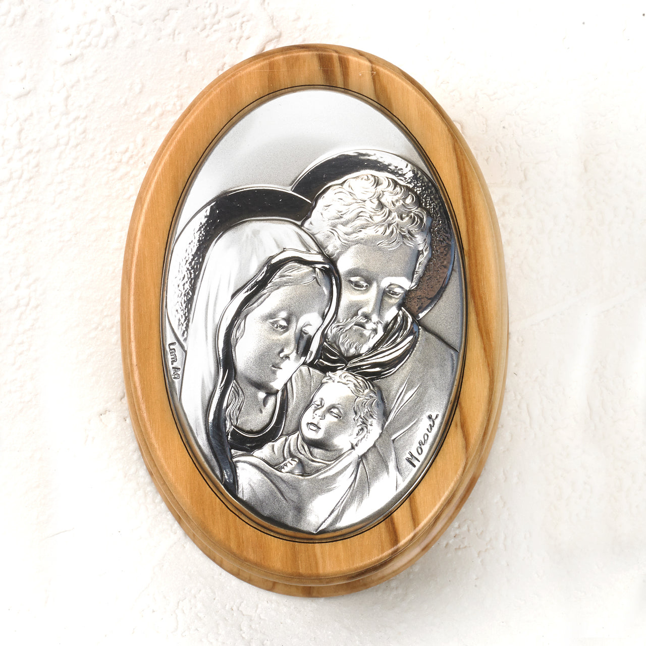 Vertical- Holy Family Plaque Rosary Box