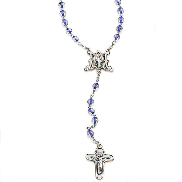 6mm Round Shaped Rosary with Miraculous Medal Center & Comfort Cross