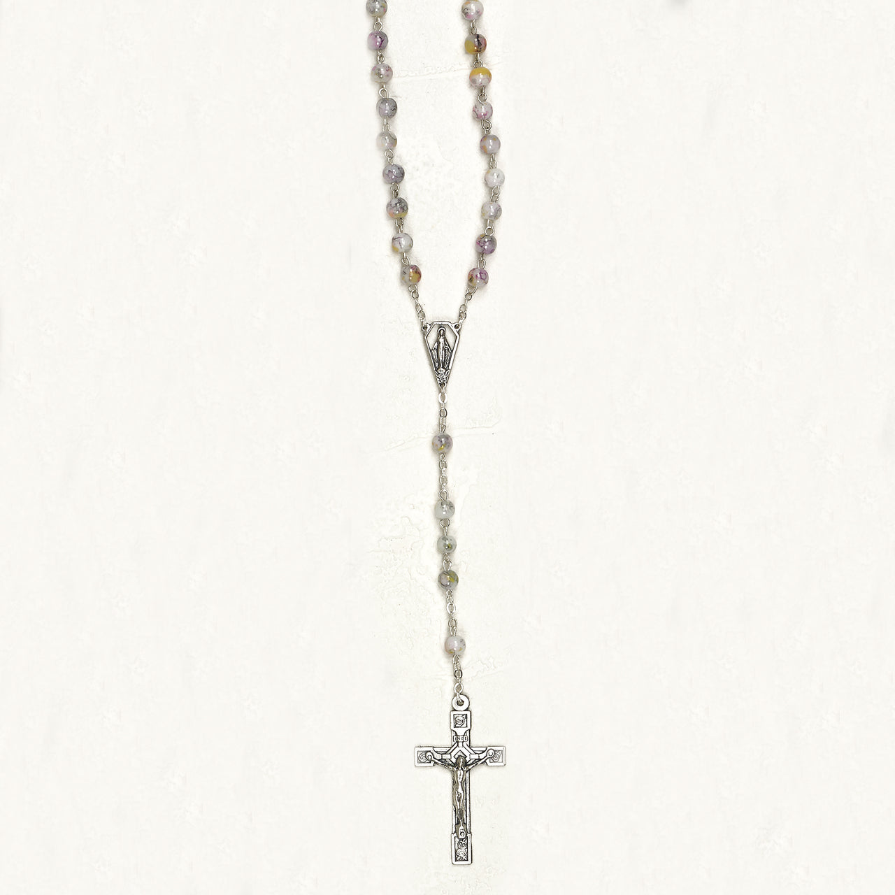 5mm Aurora Imitation Stone Bead Rosary