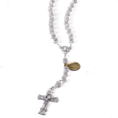 Round- Sterling Silver Rosary
