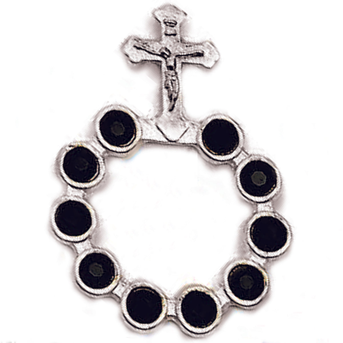 Black- Austrian Finger Rosary (Pack of 4)
