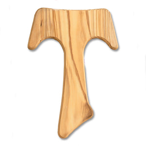 6" Olive Wood Tau Cross